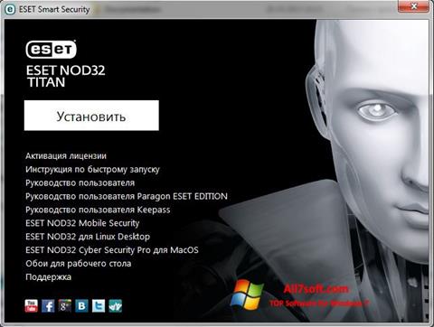 Ekran görüntüsü ESET NOD32 Titan Windows 7