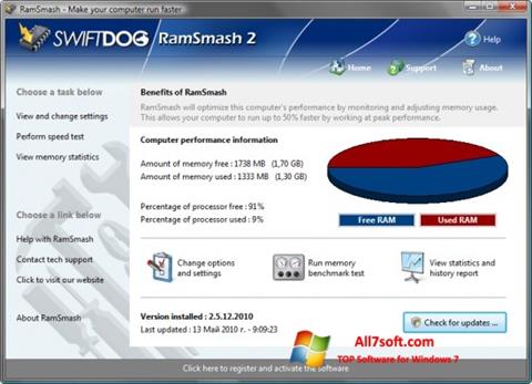 Ekran görüntüsü RamSmash Windows 7