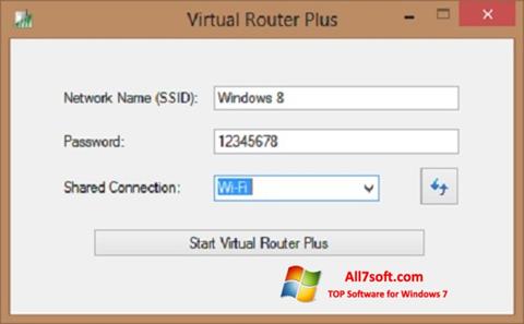 Ekran görüntüsü Virtual Router Plus Windows 7