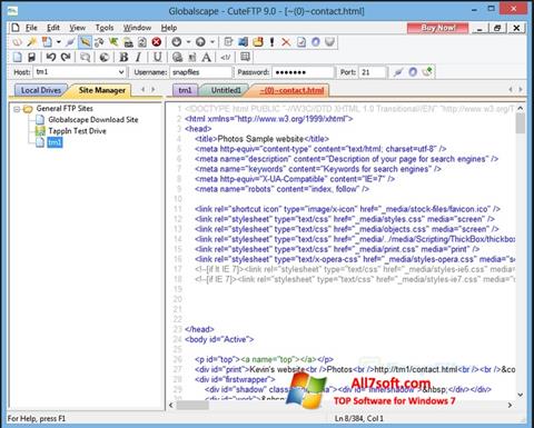 Ekran görüntüsü CuteFTP Windows 7