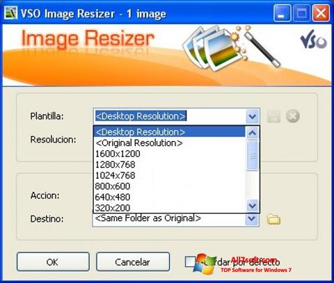 Ekran görüntüsü VSO Image Resizer Windows 7