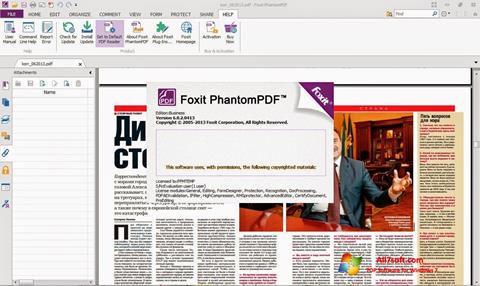Ekran görüntüsü Foxit Phantom Windows 7