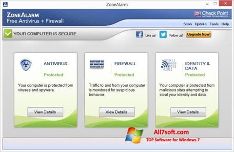 Ekran görüntüsü ZoneAlarm Windows 7