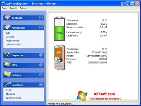 Ekran görüntüsü MyPhoneExplorer Windows 7