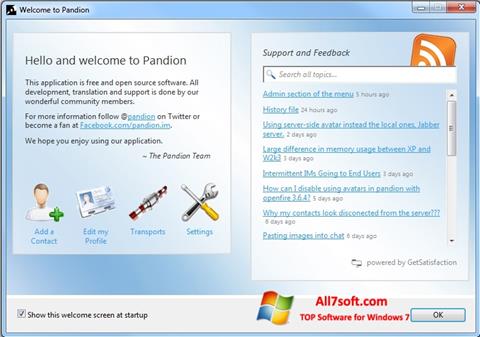 Ekran görüntüsü Pandion Windows 7