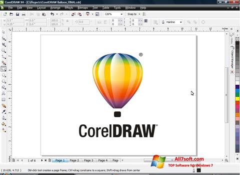 Ekran görüntüsü CorelDRAW Windows 7