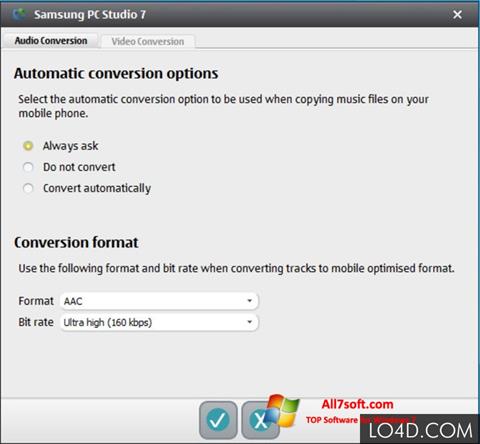 Ekran görüntüsü Samsung PC Studio Windows 7