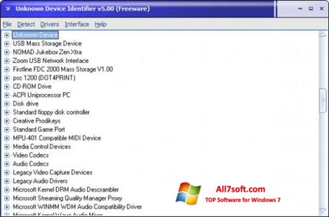 Ekran görüntüsü Unknown Device Identifier Windows 7