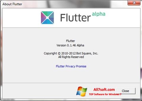 Ekran görüntüsü Flutter Windows 7