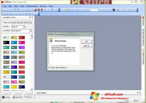 Ekran görüntüsü PCStitch Windows 7
