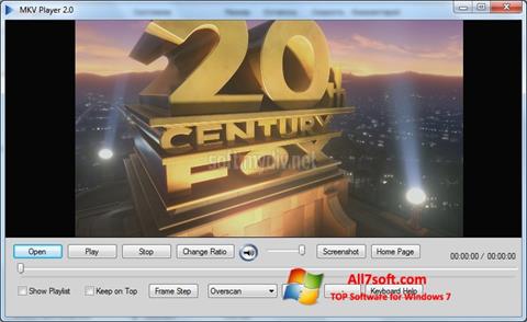 Ekran görüntüsü MKV Player Windows 7