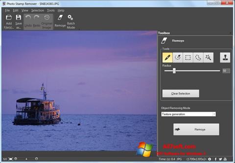 Ekran görüntüsü Photo Stamp Remover Windows 7