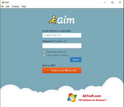 Ekran görüntüsü AOL Instant Messenger Windows 7