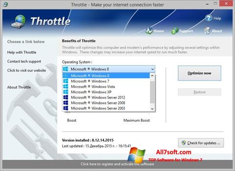 Ekran görüntüsü Throttle Windows 7