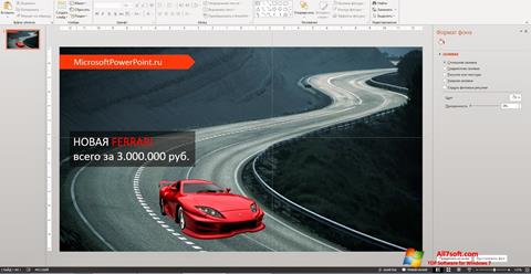 Ekran görüntüsü Microsoft PowerPoint Windows 7