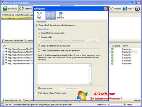 Ekran görüntüsü Mipony Windows 7