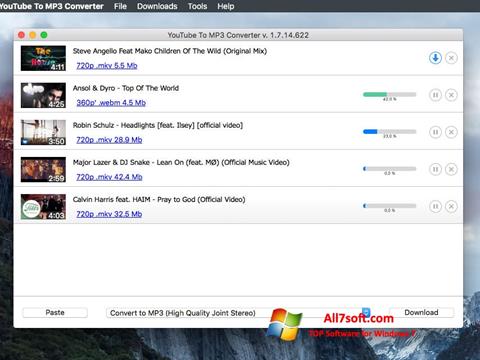 Ekran görüntüsü Free YouTube to MP3 Converter Windows 7