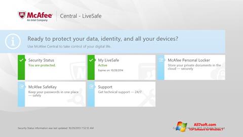 Ekran görüntüsü McAfee LiveSafe Windows 7