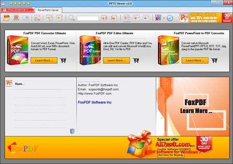 Ekran görüntüsü PPTX Viewer Windows 7