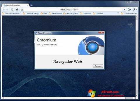 Ekran görüntüsü Chromium Windows 7