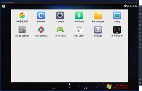 Ekran görüntüsü Nox App Player Windows 7