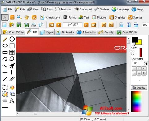 Ekran görüntüsü PDF Reader Windows 7