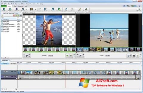 Ekran görüntüsü VideoPad Video Editor Windows 7