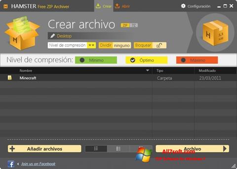 Ekran görüntüsü Hamster Free ZIP Archiver Windows 7