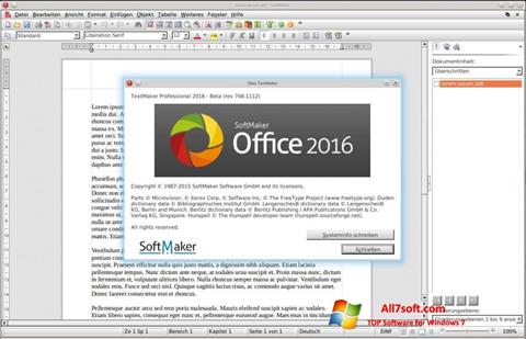 Ekran görüntüsü SoftMaker Office Windows 7
