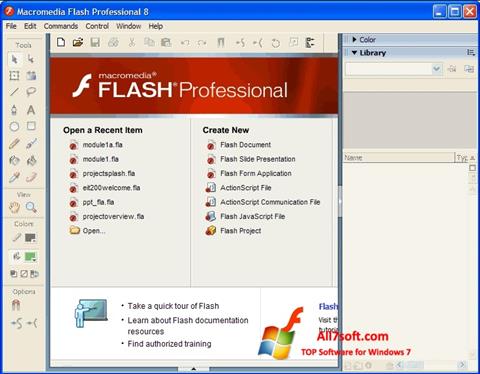 Ekran görüntüsü Macromedia Flash Player Windows 7