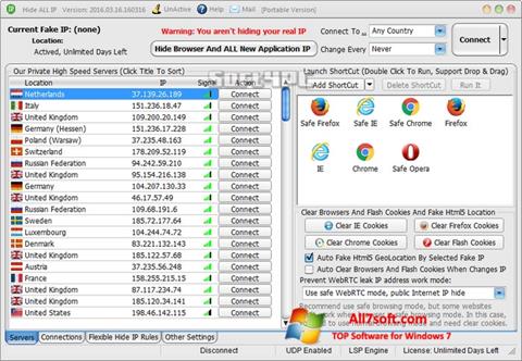 Ekran görüntüsü Hide ALL IP Windows 7