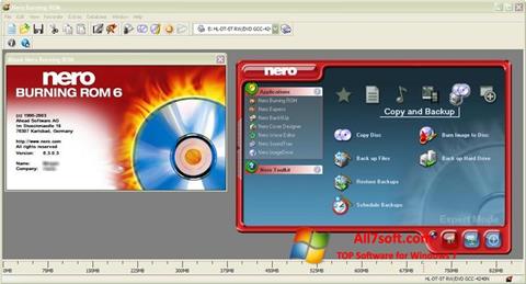Ekran görüntüsü Nero Burning ROM Windows 7