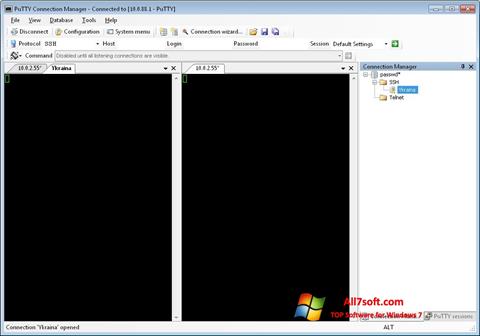 Ekran görüntüsü PuTTY Connection Manager Windows 7