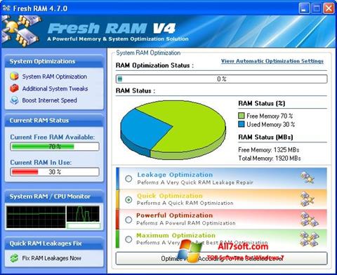 Ekran görüntüsü Fresh RAM Windows 7