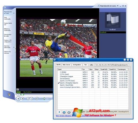 Ekran görüntüsü SopCast Windows 7