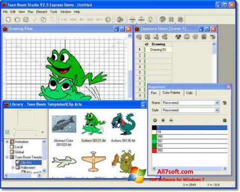 Ekran görüntüsü Toon Boom Studio Windows 7