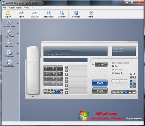 Ekran görüntüsü VentaFax Windows 7