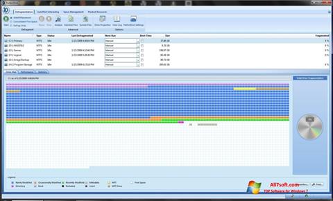 Ekran görüntüsü PerfectDisk Windows 7