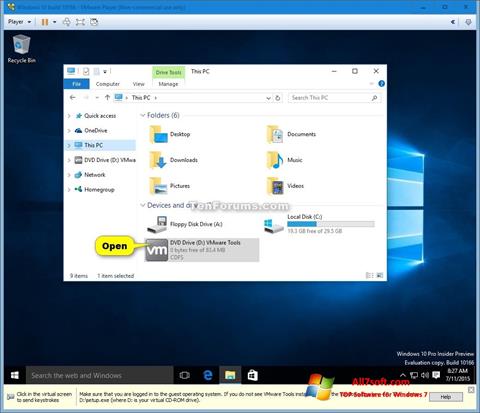 Ekran görüntüsü Virtual CD Windows 7
