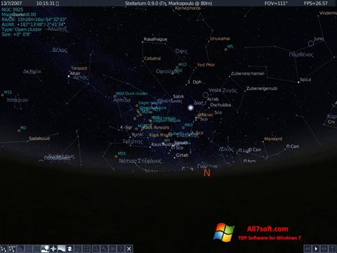 Ekran görüntüsü Stellarium Windows 7
