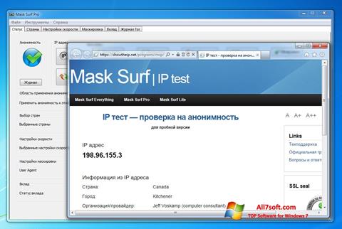 Ekran görüntüsü Mask Surf Windows 7
