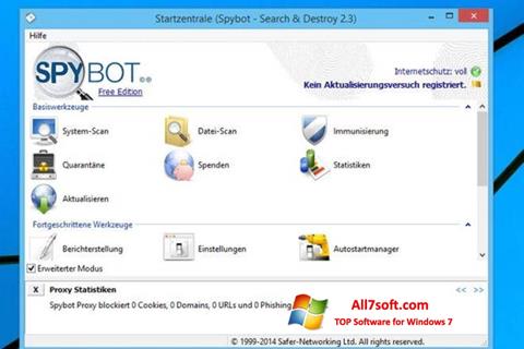 Ekran görüntüsü SpyBot Windows 7