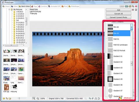 Ekran görüntüsü PhotoScape Windows 7