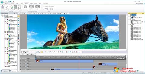 Ekran görüntüsü VSDC Free Video Editor Windows 7